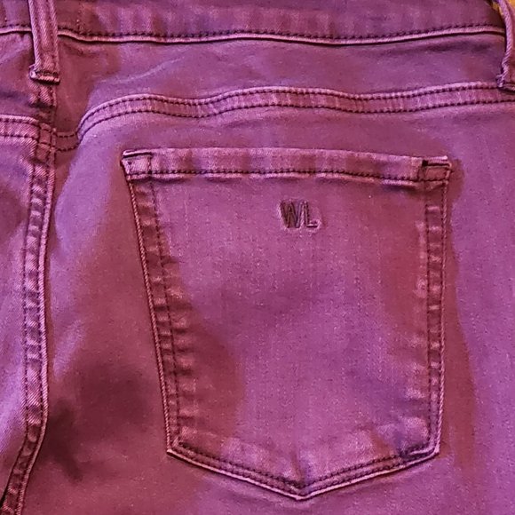 Wash Lab High Waist Purple Jeans with Stretch Size 31 - Picture 8 of 9